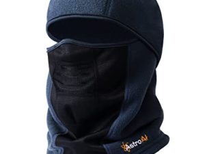 قناع تزلج AstroAI Balaclava للتزلج الشتوي من الصوف الحراري غطاء قناع الوجه للرجال والنساء أكثر دفئًا ومقاوم للرياح وقابل للتنفس والطقس البارد للتزلج والعمل في الهواء الطلق وركوب الدراجات النارية والتزلج على الجليد ، أزرق
