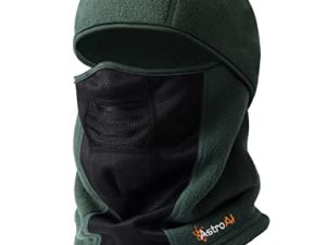 قناع تزلج من AstroAI Balaclava للتزلج الشتوي من الصوف الحراري غطاء قناع الوجه للرجال والنساء أكثر دفئًا ومقاوم للرياح ومسامي للطقس البارد للتزلج والعمل في الهواء الطلق وركوب الدراجات النارية والتزلج على الجليد ، أخضر