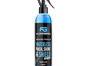 بخاخ غسيل السيارات Flowgenix Waterless - منظف للدراجات النارية وبخاخ تلميع شمع السيارة. طلاء سيراميك للسيارات. أفضل رشاش منظف وسريع التفصيل لجعل سيارتك تلمع