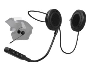MOMAN Motorcycle Helmet Headset ، H4 سماعة رأس لاسلكية مقاومة للماء بدون استخدام اليدين للرد على المكالمات والتحكم في الموسيقى الرياضة في الهواء الطلق للدراجة النارية والدراجات النارية وخوذة بلوتوث ومكبر صوت وسماعة رأس