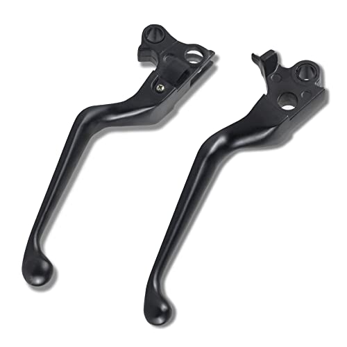 NTHREEAUTO Black Brake Clutch Lever Hand Lever متوافق مع Harley Sportster 883 1200 Dyna Softail Electra Glide Road King Touring Fat Bob NTHREEAUTO Black Brake Clutch Lever Hand Lever متوافق مع Harley Sportster 883 1200 Dyna Softail Electra Glide Road King Touring Fat Bob
