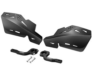 RUTU Motorcycle Handguards للدراجات الترابية ، موتوكروس ، ATV ، CRF KLX KX LTR TRX SX SXF EXC XCW Grizzly ، سكوتر ، هوك 250 (زوج قوس CNC ومفتاح ألين متضمن) - أسود