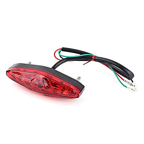Senyar 12 فولت 15 LED عالمي لمكابح الدراجات النارية وقف تشغيل الذيل ضوء خلفي ATV الترابية دراجة الفرامل الذيل ضوء (أحمر) Senyar 12 فولت 15 LED عالمي لمكابح الدراجات النارية وقف تشغيل الذيل ضوء خلفي ATV الترابية دراجة الفرامل الذيل ضوء (أحمر)