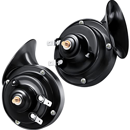 بوق قطار صاخب 300DB لأبواق الحلزون الكهربائية للشاحنة 12 فولت ، أبواق عالية ومنخفضة مقاومة للماء ، أبواق كهربائية ذات هواء عالٍ ، أبواق مفردة مع أقواس ومسامير لدراجة نارية للسيارة (أسود) بوق قطار صاخب 300DB لأبواق الحلزون الكهربائية للشاحنة 12 فولت ، أبواق عالية ومنخفضة مقاومة للماء ، أبواق كهربائية ذات هواء عالٍ ، أبواق مفردة مع أقواس ومسامير لدراجة نارية للسيارة (أسود)