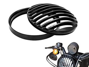 غطاء شواء أمامي أسود من الألومنيوم مقاس 5 3/4 بوصة لسيارة Sportster Roadster XL1200R XL883883 مخصص XL883C / XL1200C منخفض XL883L / XL1200L حديد 883 XL883N