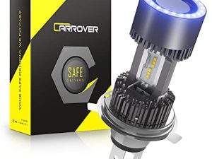 لمبة أمامية LED للدراجات النارية من كار روفر H4 9003 HB2 HS1 6000K طقم تحويل زينون أبيض ، استبدال ضوء شعاع عالي منخفض ، عبوة من 1