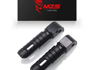 مسند قدم للدراجة النارية MZS ، مسند قدم للركاب الخلفي ومسند للقدمين قابل للتعديل باستخدام الحاسب الآلي أسود متوافق مع FJ09 FZ1 FZ6 FZ8 FZ07 FZ09 FZ10 MT03 MT07 MT09 MT10 NIKEN TMAX VMAX1700 XMAX XSR700 XSR900 R3