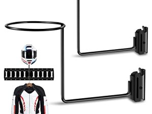حامل خوذة المسار E | E-Track Display Storage Organizer Hanger Rack لخوذات الدراجة للمقطورات المغلقة والشاحنات والمستودعات والمرائب | اكسسوارات Etrack ، اكسسوارات الدراجات النارية (عبوة من 2)