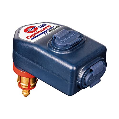 شاحن USB Tecmate Optimate USB O-105 ، 3300mA مزدوج الإخراج مانع لتسرب الماء ، مع مقبس الدراجة (متوافق مع BMW ، Triumph أو Ducati MultiStrada) شاحن USB Tecmate Optimate USB O-105 ، 3300mA مزدوج الإخراج مانع لتسرب الماء ، مع مقبس الدراجة (متوافق مع BMW ، Triumph أو Ducati MultiStrada)