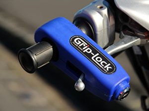 Grip-Lock - قفل أمان الدراجة النارية والسكوتر الأصلي والحقيقي - أزرق