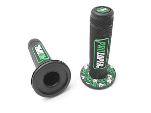 7/8 "22mm مقود الدراجة النارية العالمي Pro Dirt Pit Bike Grips for Yamaha Honda Kawasaki BMW Suzuki (Green)