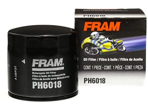 FRAM Extra Guard PH6018 فلتر الزيت البديل للدراجات النارية ، يناسب نماذج مختارة من أبريليا ، وآرتك كات ، وكيمكو ، وسوزوكي