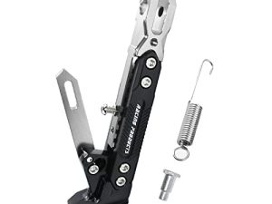 Adsspro Universal Motorcycle Kickstand Accessories Motor Scooter معدّل CNC سبائك الألومنيوم حامل ثلاثي القوائم قابل للتعديل مسند دعم جانب القدم حامل حامل Motorbike Motorbike Motocross Dit Pit Bike