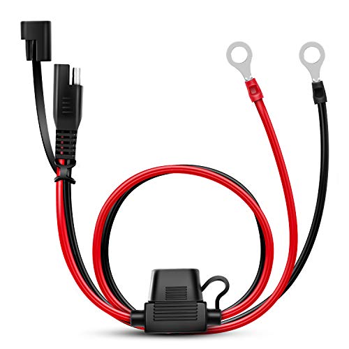 Nilight 50035R 2FT Ring Wire 2 Pin Lug Cable ، سلك تمديد تسخير العيينة الطرفية ، وصلة توصيل SAE سريعة الفصل للدراجة النارية ، السيارة ، الجرار مع فتيل 10 أمبير ، ضمان لمدة عامين Nilight 50035R 2FT Ring Wire 2 Pin Lug Cable ، سلك تمديد تسخير العيينة الطرفية ، وصلة توصيل SAE سريعة الفصل للدراجة النارية ، السيارة ، الجرار مع فتيل 10 أمبير ، ضمان لمدة عامين
