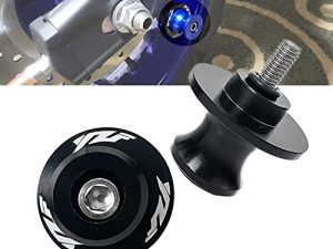 6 مللي متر M6 X 1.5 دراجة نارية سوينغ الذراع المتزلجون بكرات CNC حامل ذراع التأرجح 2 قطعة لـ Yamaha YZF R1 R3 R6 R25 R125 R6S 600R 750R (أسود)
