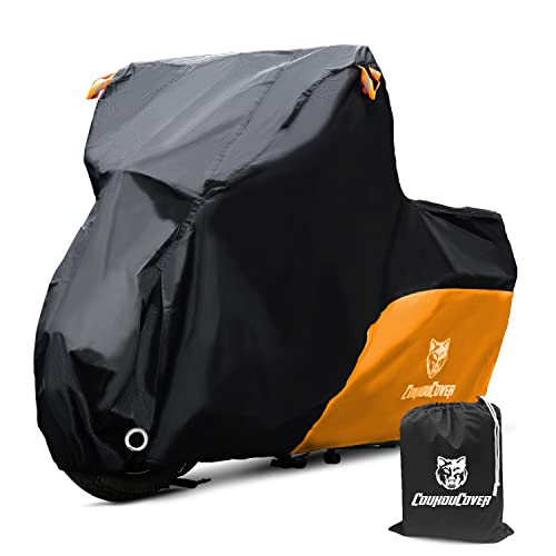 غطاء CoukouCover 210D أسود برتقالي للدراجة النارية ، حماية خارجية مقاومة للماء طوال الموسم ، متين لـ Yamaha Suzuki Kawasaki Harley Davidson (M 86 ") غطاء CoukouCover 210D أسود برتقالي للدراجة النارية ، حماية خارجية مقاومة للماء طوال الموسم ، متين لـ Yamaha Suzuki Kawasaki Harley Davidson (M 86 ")
