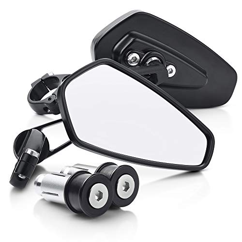 مرايا دراجات بخارية من MICTUNING - مرايا رؤية خلفية بارزة متوافقة مع معظم سيارات Honda Grom و Yamaha و Kawasaki و Ducati و Suzuki والمزيد مرايا دراجات بخارية من MICTUNING - مرايا رؤية خلفية بارزة متوافقة مع معظم سيارات Honda Grom و Yamaha و Kawasaki و Ducati و Suzuki والمزيد