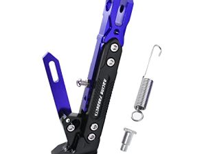 Adsspro Universal Motorcycle Kickstand Accessories Motor Scooter معدّل CNC سبائك الألومنيوم حامل ثلاثي القوائم قابل للتعديل مسند دعم جانب القدم حامل حامل Motorbike Motorbike Motocross Dit Pit Bike