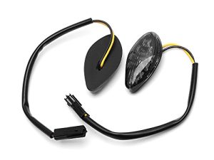 HUSUKU LED Front Flush Mount Turn Signal Light Brake Blinker Indicator Market Lamp for Honda Grom 2014-2019 - عدسة دخان (عبوة من 2) (لين شفاف)