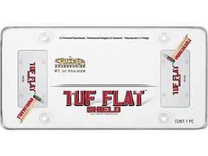 ملحقات كروزر 76100 إطار لوحة ترخيص مسطح Tuf ، شفاف