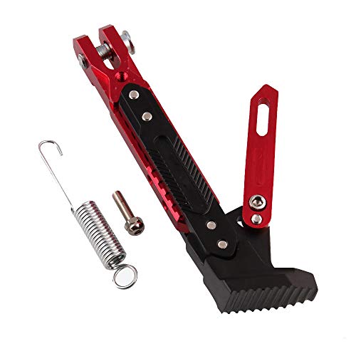 Adsspro Universal Motorcycle Kickstand Accessories Motor Scooter معدّل CNC سبائك الألومنيوم حامل ثلاثي القوائم قابل للتعديل مسند دعم جانب القدم حامل حامل Motorbike Motorbike Motocross Dit Pit Bike Adsspro Universal Motorcycle Kickstand Accessories Motor Scooter معدّل CNC سبائك الألومنيوم حامل ثلاثي القوائم قابل للتعديل مسند دعم جانب القدم حامل حامل Motorbike Motorbike Motocross Dit Pit Bike