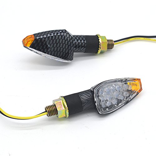 Evomosa Mini Stalk Arrow Light للدراجات النارية أضواء إشارات الانعطاف 10 مللي متر مؤشر LED للدراجات النارية مؤشر وامض كهرماني (قطعتان) Evomosa Mini Stalk Arrow Light للدراجات النارية أضواء إشارات الانعطاف 10 مللي متر مؤشر LED للدراجات النارية مؤشر وامض كهرماني (قطعتان)