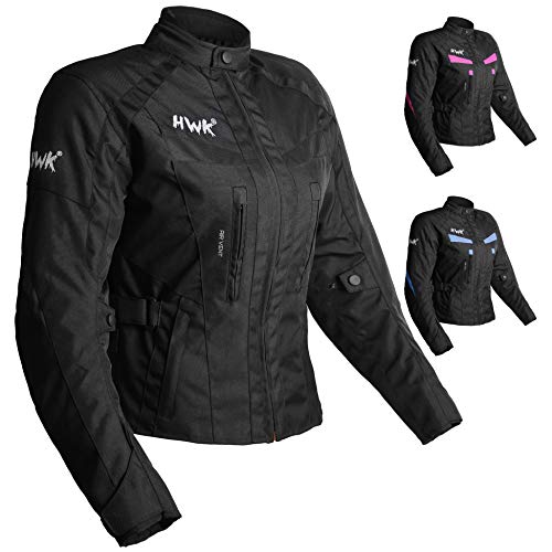 جاكيت نسائي للدراجات النارية للنساء Stunt Adventure جاكيتات مطر مقاومة للماء CE Armored Stella (All-Black، XL) جاكيت نسائي للدراجات النارية للنساء Stunt Adventure جاكيتات مطر مقاومة للماء CE Armored Stella (All-Black، XL)