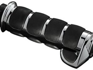 ملحق مقود الدراجة النارية Kuryakyn 6250: ISO Throttle Boss ، متوافق مع Kuryakyn ISO Grips ، كروم ، عبوة من 1