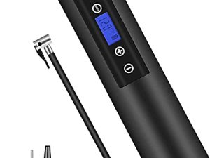 150 PSI Tire inflator ضاغط هواء محمول مع شاشة LCD مصباح LED للطوارئ بطارية ليثيوم أيون قابلة لإعادة الشحن منفاخ كهربائي لاسلكي للسيارات والدراجات النارية والكرات وحلقات السباحة وجميع الدراجات