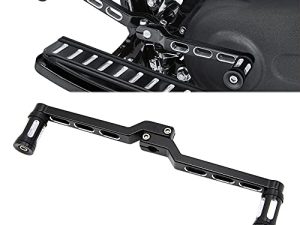 دريمسيك للدراجة النارية بكعب اصبع القدم ومقبض ناقل الحركة + مشبك ناقل الحركة لـ Harley FL Softail / Touring Electra Glide Road King Road Glide FLHX Street Glide / Tri Glide Trikes Shifter Levers (أسود)