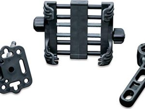 ملحق دراجة نارية Kuryakyn 1676: Clutch / Brake Perch Mount Tech-Connect Cradle GPS Device / Phone Holder Mounting Kit ، كبير ، أسود