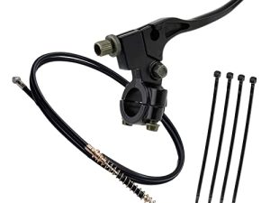 Swagnaz Mini Bike Brake Lever Left Brake Clutch لـ Coleman CT200U CT200U-EX BT200X MB165 MB200 دراجة نارية صغيرة باجا أجزاء الدراجة مع 69 "كابل فرامل أسطوانة خلفي
