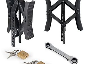 RV Wheel Chock ، مثبت عجلة العجلات ، سدادات العجلات شديدة التحمل لمقطورات السفر المزودة بسقاطة وأقفال ، تثبت الشاحنة عن طريق تأمين الإطارات الترادفية لمنع الحركة ، متباعدة 3-10 بوصات ، عبوتان