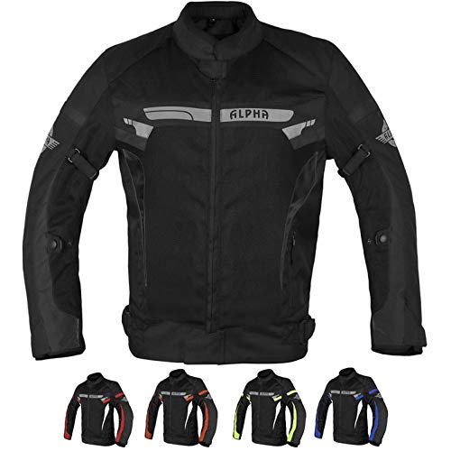 ALPHA CYCLE BIKERS RIDING BIKERS RIDING PROTECTION MOTORCYCLE JACKET MESH CE مصراع (رياح سوداء ، صغيرة) ALPHA CYCLE BIKERS RIDING BIKERS RIDING PROTECTION MOTORCYCLE JACKET MESH CE مصراع (رياح سوداء ، صغيرة)