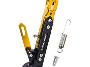 Adsspro Universal Motorcycle Kickstand Accessories Motor Scooter معدّل CNC سبائك الألومنيوم حامل ثلاثي القوائم قابل للتعديل مسند دعم جانب القدم حامل حامل Motorbike Motorbike Motocross Dit Pit Bike