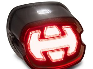 مصباح LED خلفي لفرامل Harley Davidson [معتمد من DOT] [Arrow-Design] [Plug-n-Play] - رخصة تشغيل ضوء الفرامل الخلفي لـ Harley Sportster Dyna Fatboy Softail Road King Glide Electra Heritage