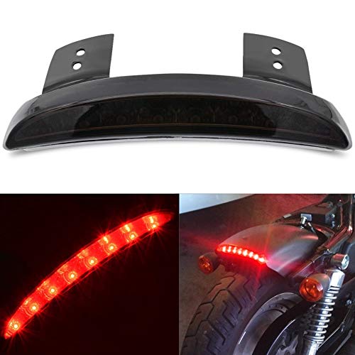 KATUR Smoke Chopped Fender Edge Motorcycle 8 LED RED Stop تشغيل الفرامل الخلفية الذيل ضوء متوافق مع Harley Sportster XL 883N 1200N XL1200V XL1200X KATUR Smoke Chopped Fender Edge Motorcycle 8 LED RED Stop تشغيل الفرامل الخلفية الذيل ضوء متوافق مع Harley Sportster XL 883N 1200N XL1200V XL1200X