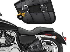 حقيبة KEMIMOTO للدراجات النارية Swingarm ، حقيبة أدوات جانبية للجلد الصناعي Sportster Street rebel 300500
