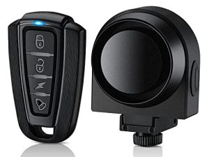 منبه الدراجة Onvian 115dB مع جهاز تحكم عن بعد ، أنظمة إنذار ضد السرقة لاسلكية قابلة لإعادة الشحن USB لدراجة نارية وسكوتر للدراجة النارية ، وكشف للحركة الحساسة ، ومنبه أمان للدراجة ، حجم قابل للتعديل