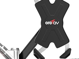 Grefay حامل هاتف للدراجات النارية ، حامل هاتف معدني يتقلص تلقائيًا لهاتف ذكي 4.0-7.0 بوصة لمرآة الرؤية الخلفية للدراجات النارية مع 360 درجة Rotatabe