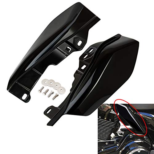 عاكس هواء متوسط الإطار PBYMT متوافق مع Harley Touring Road King Street Electra Glide 2009-2022 (أسود لامع زاهي) عاكس هواء متوسط الإطار PBYMT متوافق مع Harley Touring Road King Street Electra Glide 2009-2022 (أسود لامع زاهي)