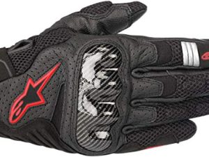 قفاز Alpinestars رجالي SMX-1 Air v2 للدراجات النارية - SMX-1 Air v2 Motorcycle Riding Glove - Black / Fluorecent Red، 3X-Large