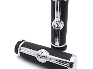 HTTMT MT291-020- مقابض جمجمة المقود متوافقة مع هارلي 96-أحدث VRSC و XL و XR و Dyna و Softail (باستثناء FLSTSE2 / 3 و FLSTNSE و FXSBSE) و 96-07 من الطرز السياحية