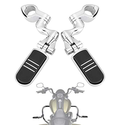 مثبتات قدم للدراجة النارية من KEMIMOTO لطريق الانزلاق السريع King Electra Glide مع واقي محرك 1.25 بوصة 1 1/4 شريط الطريق السريع ، كروم مثبتات قدم للدراجة النارية من KEMIMOTO لطريق الانزلاق السريع King Electra Glide مع واقي محرك 1.25 بوصة 1 1/4 شريط الطريق السريع ، كروم