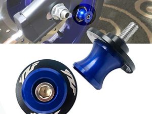 6 مللي متر M6 X 1.5 دراجة نارية سوينغ الذراع المتزلجون بكرات CNC حامل ذراع التأرجح 2 قطعة لـ Yamaha YZF R1 R3 R6 R25 R125 R6S 600R 750R (أزرق)
