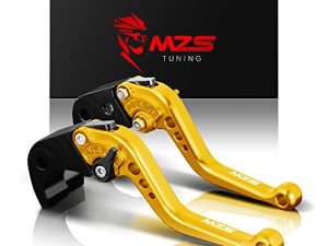 MZS Gold Motorcycle Brake Clutch Clutch Scroll Short CNC متوافق مع YZF R1 2004-2008 | YZF R6 2005-2016