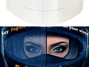 غشاء مضاد للضباب للدراجة النارية - قناع خوذة مناسب عالمي مقاوم للضباب واقيات شفافة للعدسات مقاس 3.58 بوصة × 10.7 بوصة