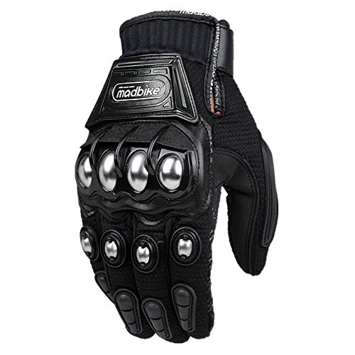 ILM Steel Knuckle Touchscreen BMX MX ATV MTB Motocross Dirt Bike Racing Downhill Tactical Gloves (L، Black) موديل 10C ILM Steel Knuckle Touchscreen BMX MX ATV MTB Motocross Dirt Bike Racing Downhill Tactical Gloves (L، Black) موديل 10C