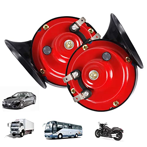 بوق سيارة SINGARO 12V ، بوق هوائي مقاوم للماء عالي الجهير ، مناسب للشاحنات والقطارات والسفن والسيارات والدراجات النارية (عبوتان) بوق سيارة SINGARO 12V ، بوق هوائي مقاوم للماء عالي الجهير ، مناسب للشاحنات والقطارات والسفن والسيارات والدراجات النارية (عبوتان)