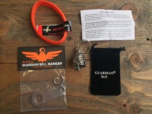 مجموعة Guardian Bell BIKER ANGEL كاملة مع علاقة ورباط للمعصم